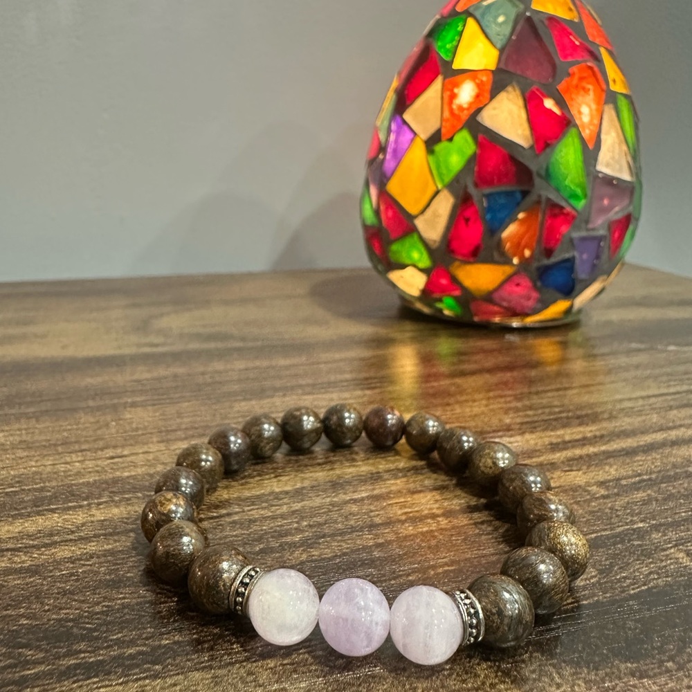Beaded Bracelet with Amethyst